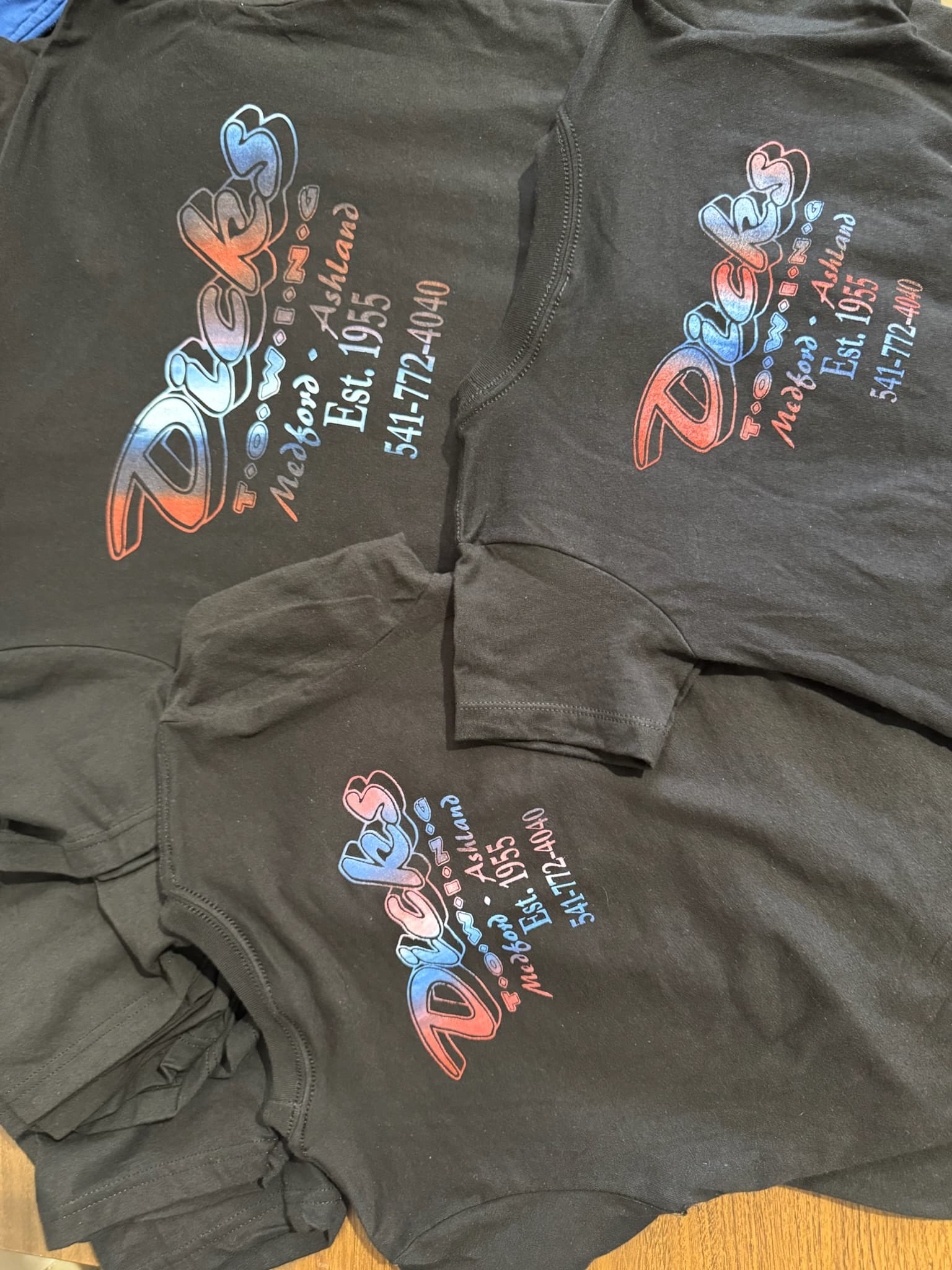Custom team apparel for Dick's Towing